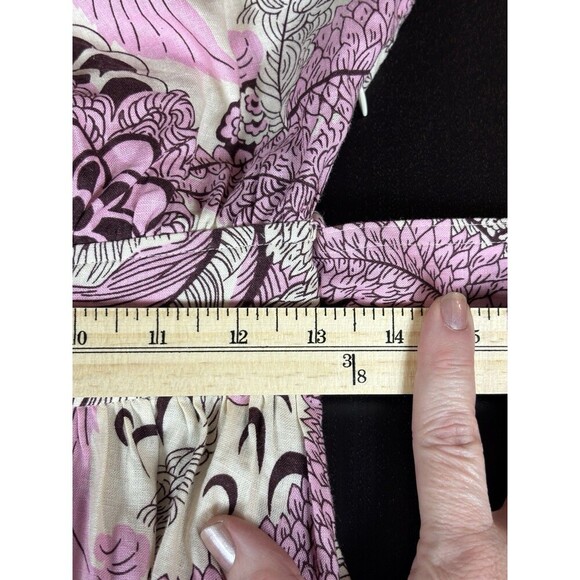 Derek Lam 10 Crosby Celeste Maxi Dress Pink Multi Cream Floral Print 6 Cut Out - Picture 11 of 16